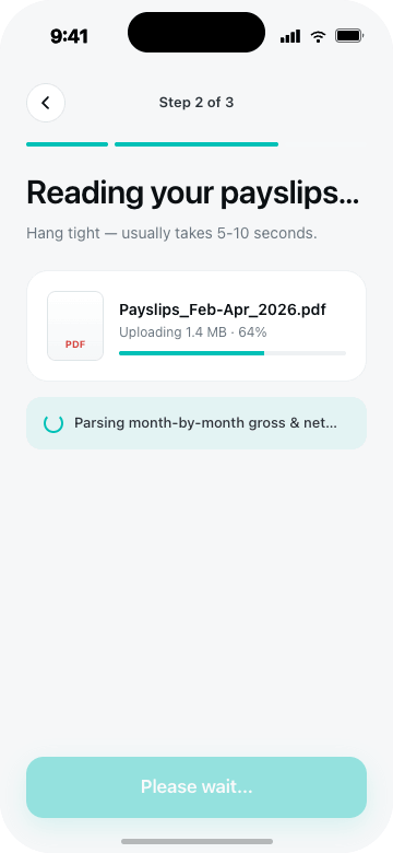 Companion app — upload progress