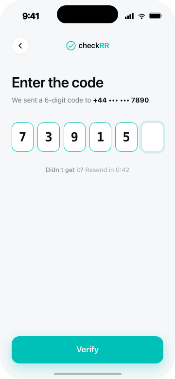 Companion app — SMS code